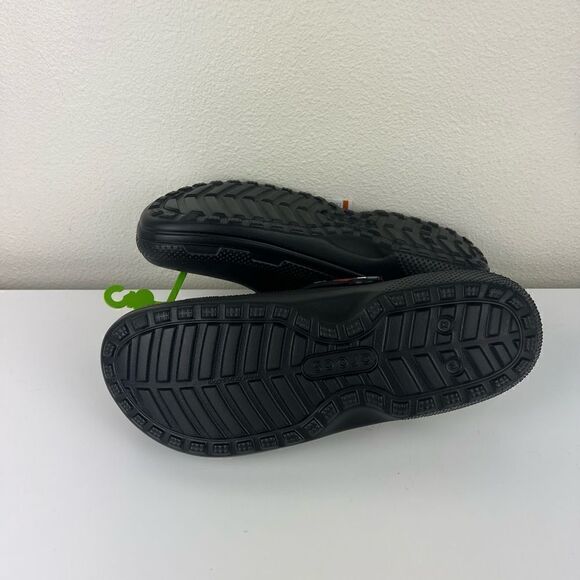 CROCS adult CLASSIC FUZZ-LINED CAMO - BLACK/RED main image 4